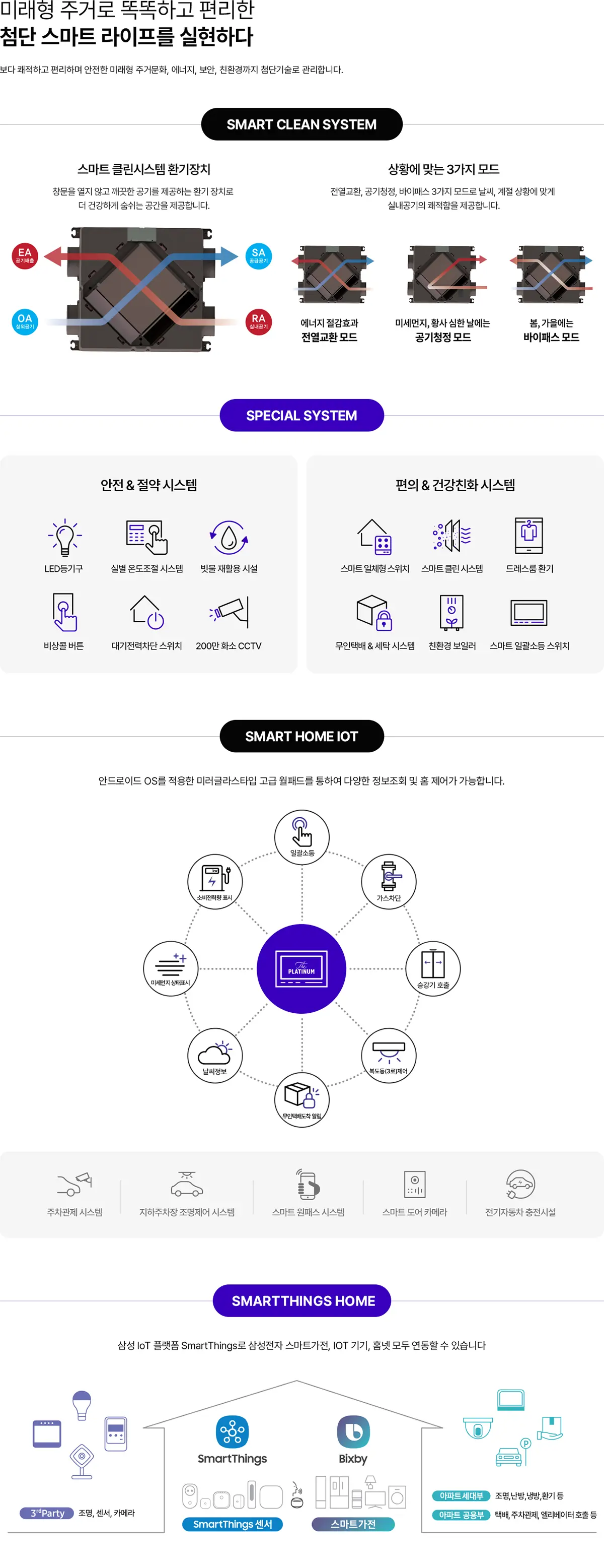 평택역 쌍용더플래티넘 단지의 시스템