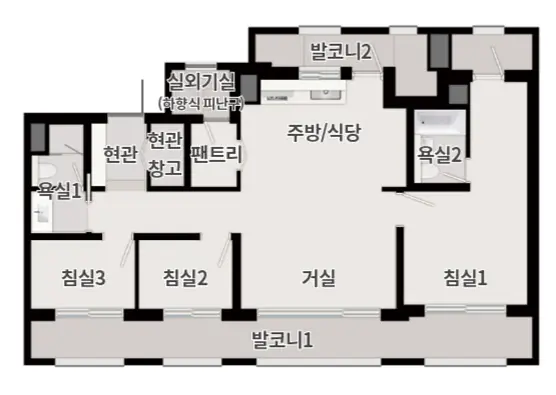 84a타입 평면 설계도