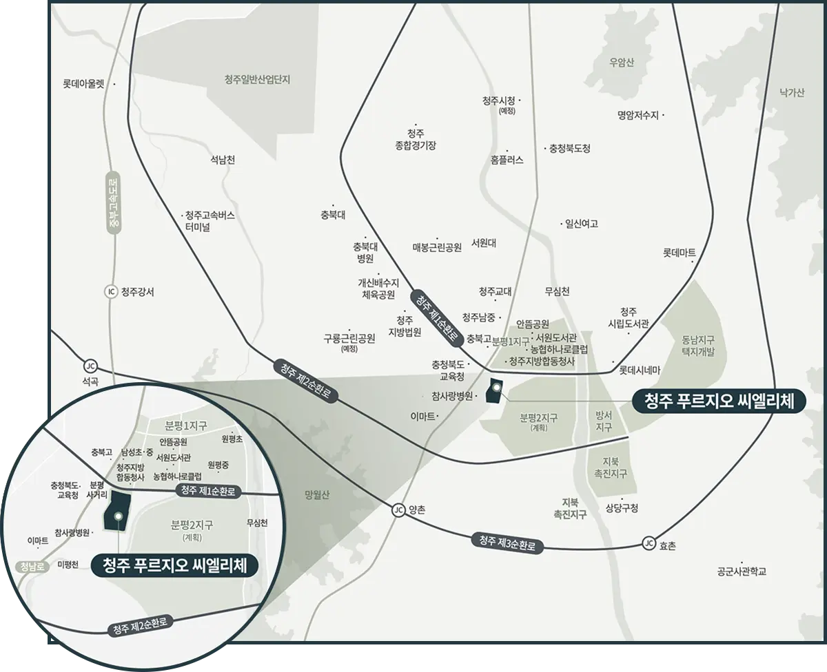 사업지 반경 10km 지도